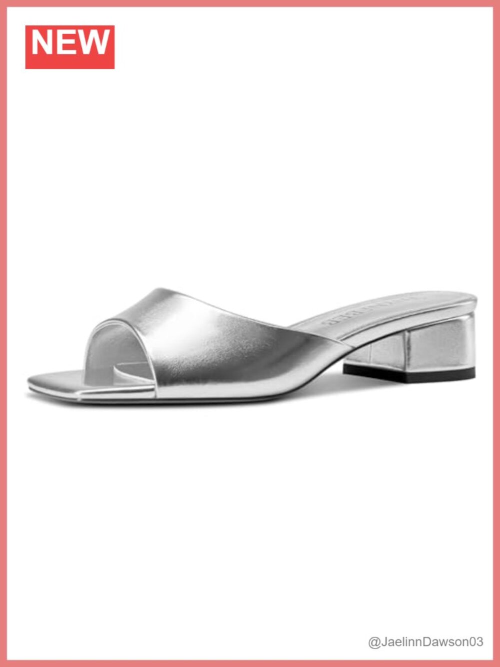 Chunky Block Low Heel Open Toe Slingback Mules Sandals Prom Party